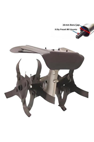 GARDENPRO Motorlu Tırpan Çapalama Karıştırma Aparatı 28 mm 9 diş
