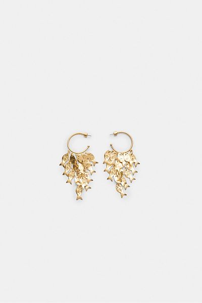 Stradivarius Fish cascade earrings
