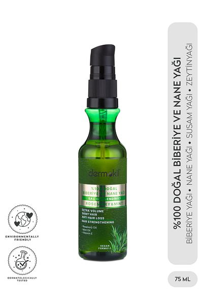 Dermokil 100% Natural Rosemary and Peppermint Oil 75 ml
