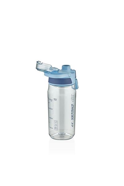 Shotay Transparent Motivational Flask 600 ml Water Bottle