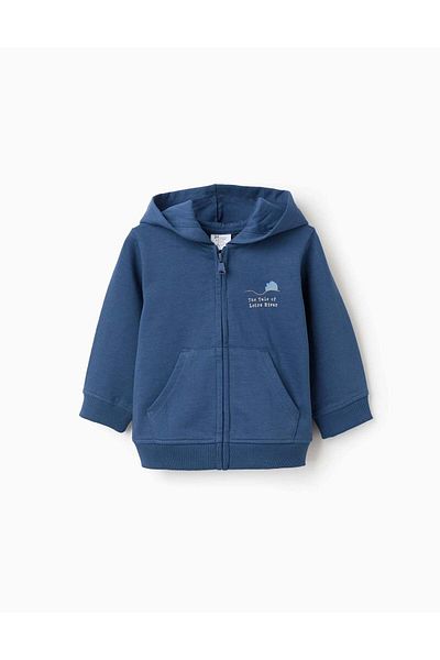 Ziddy Hooded Jacket with Kangaroo Pockets for Baby Boys 'Loire River', Blue