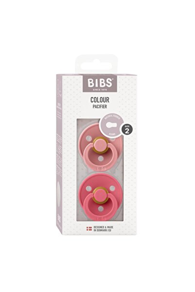 Bibs 6 Months+ Dusty Pink/Coral Double Rubber Pacifier