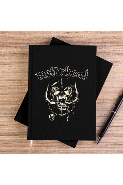 Z zepplin Motörhead 1977 Black Canvas Notebook