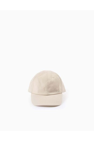 Ziddy Basic Cotton Cap for Baby and Boys, Beige