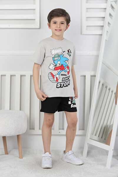 NEWKİDS 3-10 Years Old Boy's Suit with Character Printed Shorts