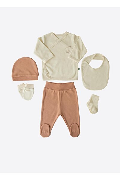 kitikate Organik Küçük Ördek 12'li Zıbın Set Natural