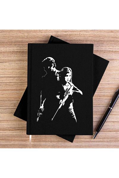 Z zepplin The Last of Us Team Black Canvas Notebook