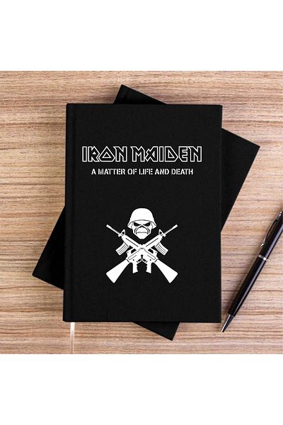 Z zepplin Caiet de pânză neagră Iron Maiden Matter Of Life