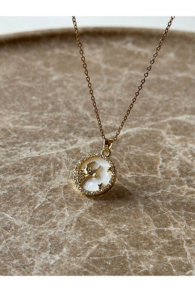 Reorah Collection Horoscope Icons Steel Necklace-Taurus
