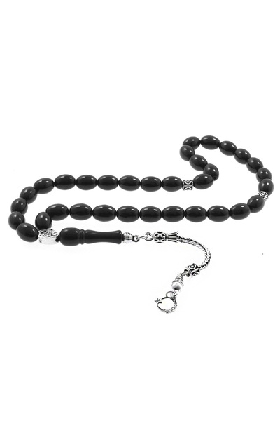 Tesbihane Ρωσικό ροζάριο από ασήμι 925 με φούντα και κομμένο στιλ