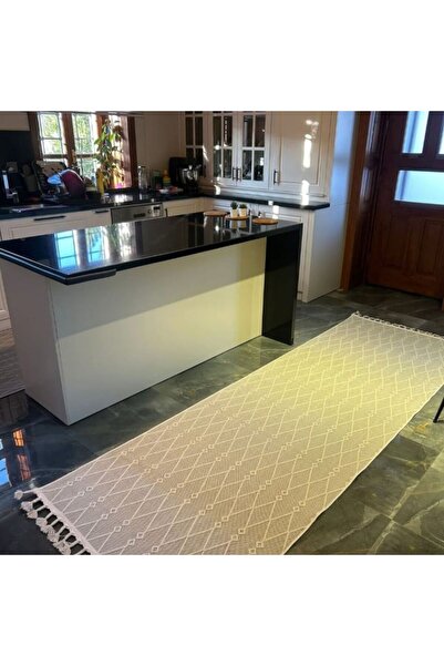 Reform Halı Nepal Sisal Beyaz Kesme Halı 6048