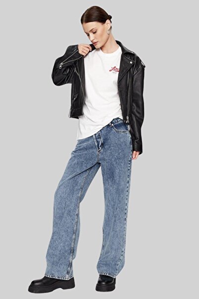 Hugo Boss Regular Fit Yuvarlak Yaka Kadın T-shirt Beyaz