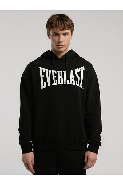 EVERLAST Мъжки суитшърт с качулка Ever Classics Comfort, черен