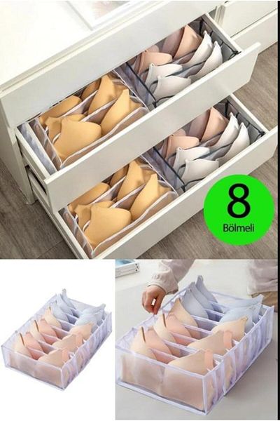 Hayveys home Organizator sutien 340x30x22cm - Organizator cu 8 compartimente în dulap și sertar