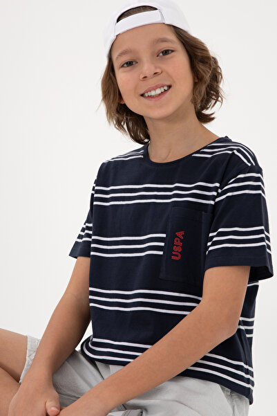 U.S. Polo Assn. Erkek Çocuk Lacivert Basic Tişört 50295562-VR033
