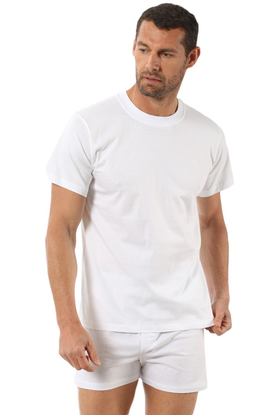 ÖZKAN underwear Özkan 0055 6 Πακέτο Ανδρικό 100% βαμβακερό χτενισμένο εύκαμπτο άνετο εσώρουχο με κλειστό γιακά