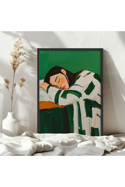 HOMEPACK Jedna drvena uokvirena slika, jednodijelni poster, slika TK/1392