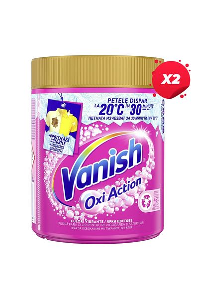 Vanish X2 - Pentru Stains Powder 470g Pink Oxi Action