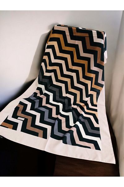 Akel Polyester Shawl, Disinfected Desenli Polyester Shawl