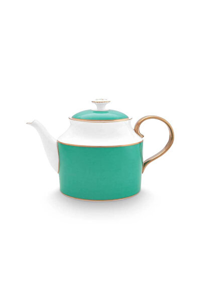 Pip Studio Porcelain teapot, Pip Studio, Gold-Green, 1.8l, Pip Chique collection
