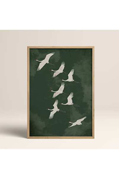 HOMEPACK Tekli Ahşap Çerçeveli Tablo Tek Parça Poster Tablo TK/1396