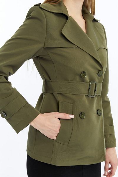 Jamila Crop Seasonal Women's Trench Coat