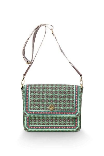 Pip Studio Geantă verde crossbody, 19x6x16 cm, colecția Clover, Pip Studio