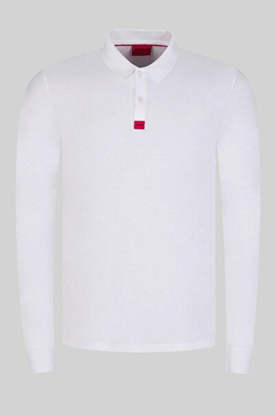 Hugo Boss Hugo Slim Fit Polo Yaka Erkek T-Shirt Beyaz