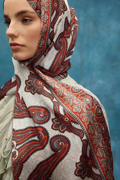 cs camellia scarf Κρυστάλλινο Σάλι - Πορτοκαλί