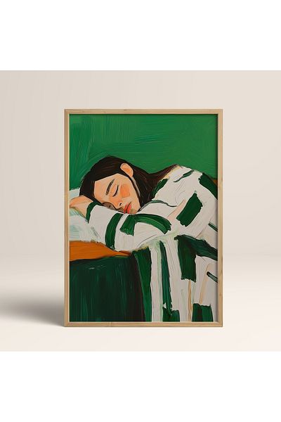 HOMEPACK Единична картина в дървена рамка, единичен плакат, картина TK/1392