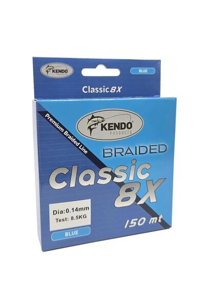 Kendo حبل كلاسيكي أزرق مجدول 8 × 150 متر 0.16 مم