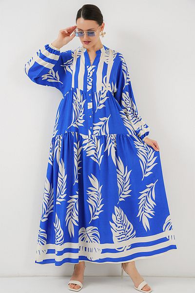 Bigdart 2423 Φόρεμα Hijab με αυθεντικό σχέδιο - Saks 3