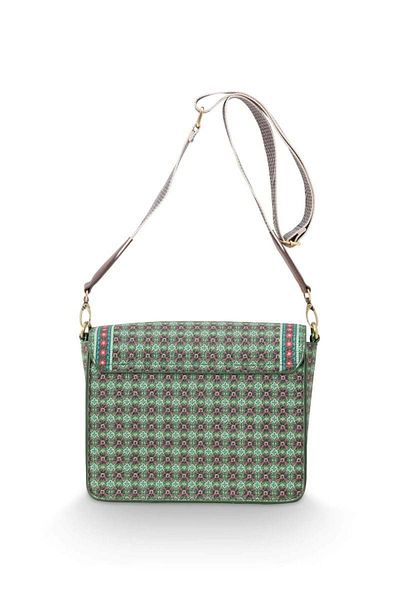 Pip Studio Geantă verde crossbody, 19x6x16 cm, colecția Clover, Pip Studio