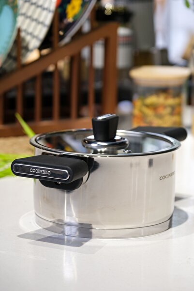 COCİNERO Leon 1097 8 Parça Silindir Çelik Tencere Seti