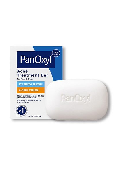 panoxyl صابون بانوكسيل لعلاج حب الشباب مع 10% بنزويل بيروكسيد، صابون فائق القوة للوجه والصدر والظهر