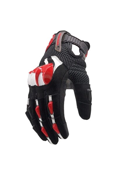 Scoyco Eldiven Mc117w Yazlık Korumalı Kadın Kevlar (KIRMIZI-BEYAZ)