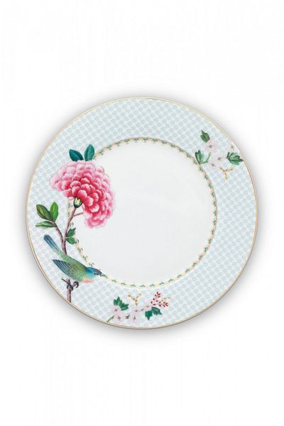 Pip Studio Porcelain plate, Pip Studio, White, 21cm, Blushing Birds collection