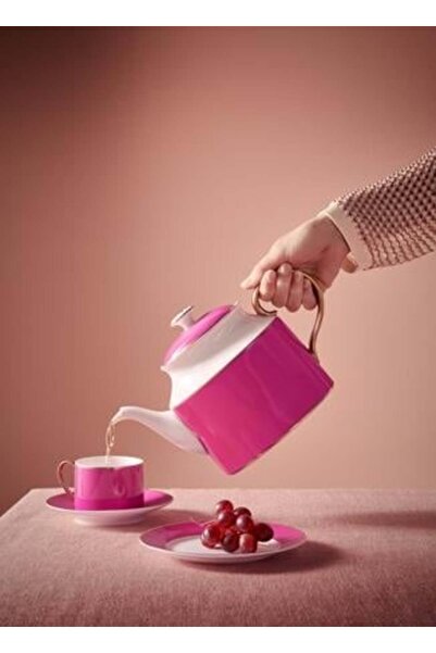 Pip Studio Porcelain teapot, Pip Studio, Gold-Pink, 1.8l, Pip Chique collection