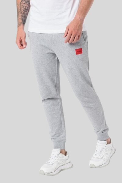 HUGO Regular Fit Erkek Spor Pantolon Gri