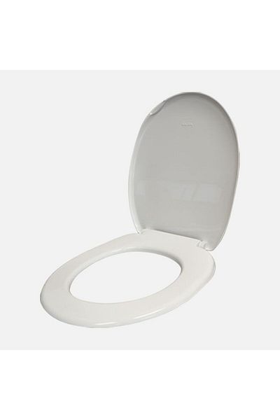 Saudi Ceramic Andra Seat Cover with Plastic hinges - White