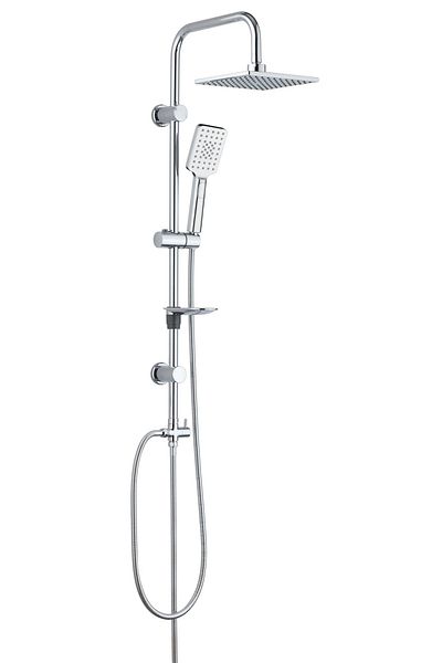 Eca Luna Bathroom Faucet T-May Bathroom Belen Square Head Shower Set Set Stainless Chrome