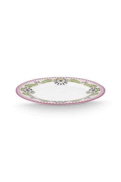 Pip Studio Farfurie din porțelan, Pip Studio, White, 23 cm, colecția Lily&Lotus