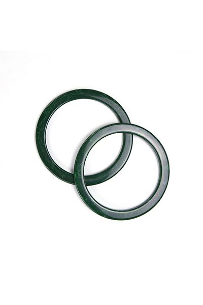 Sultan Dark Green Acrylic Round Bags 2 Units