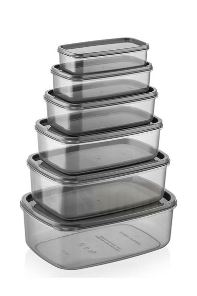 Jet's Home Set of 6 Bpa Free Food Container and Refrigerator Door