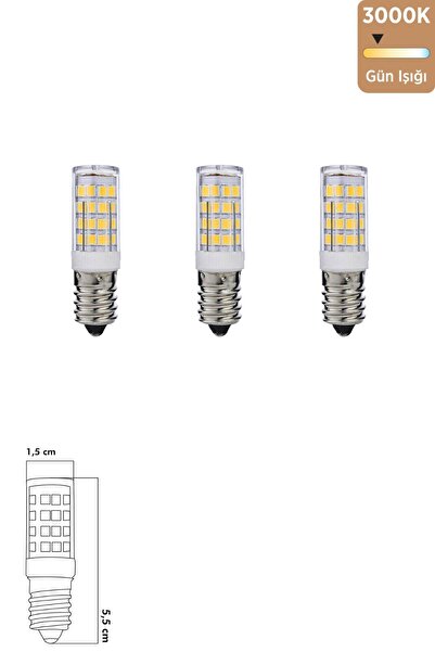 Heka Led Ampul 5W 3000K E14 (Gün Işığı) ERD-217