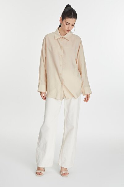Zühre Long Sleeve Beige Shirt - G-0066
