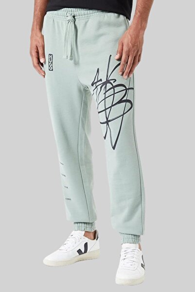 HUGO Logo Baskılı Erkek Spor Pantolon Yeşil