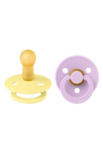 Bibs Colour İkili Kauçuk Emzik-Sunshine/Violet Sky 6 Ay+