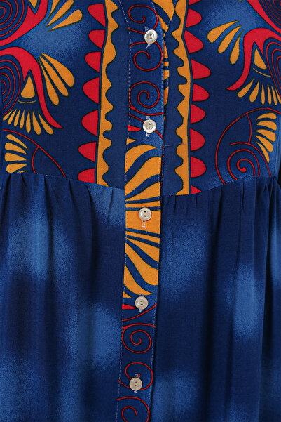 Bigdart Mintás hidzsáb ruha - 2423 autentikus modell, kék 5. Méret