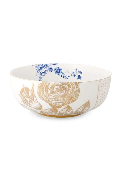 Pip Studio Porcelain bowl, Pip Studio, White, 23 cm, Royal White collection